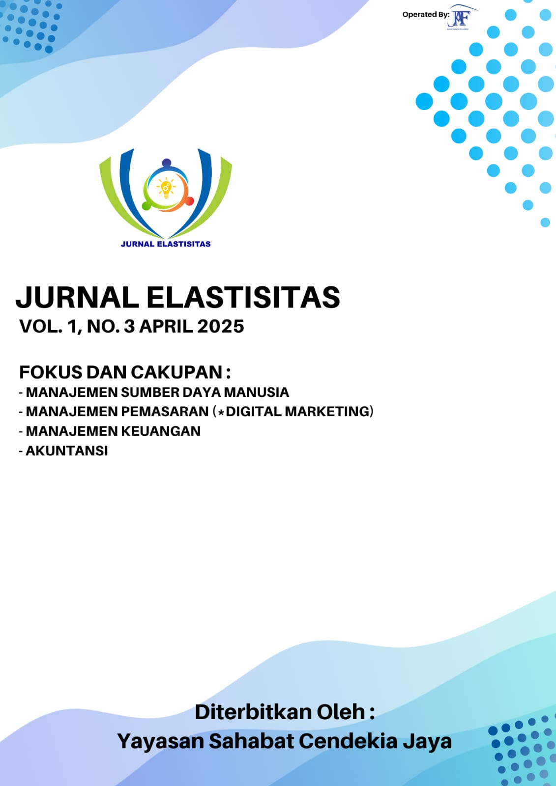 Lihat Vol 1 No 3 (2025): JURNAL ELASTISITAS VOL. 1 NO.3 2024